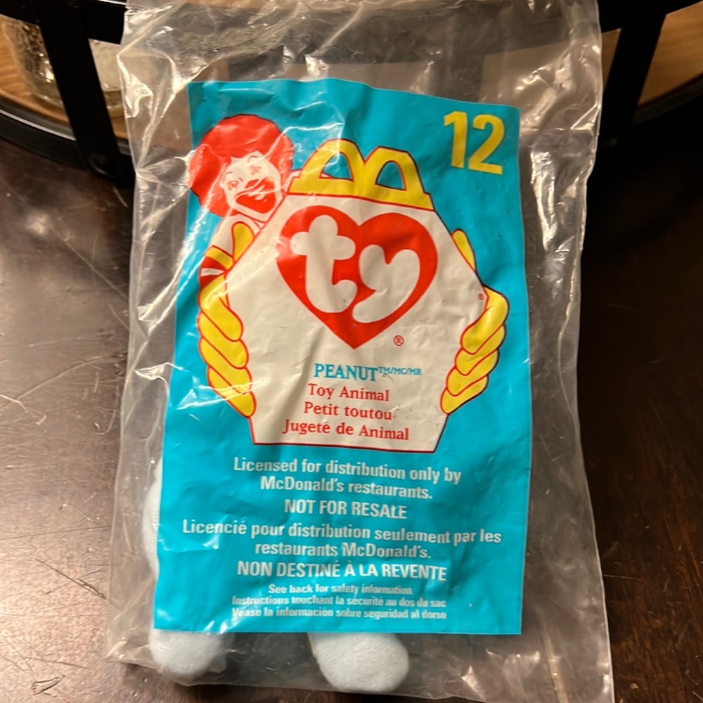 TY Teenie Beanie Babies Peanut retired rare.